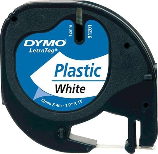 Shirit etiketimi, Dymo, LetraTag 91221 (S0721660), plastik, për pajisje LetraTag, e bardhë