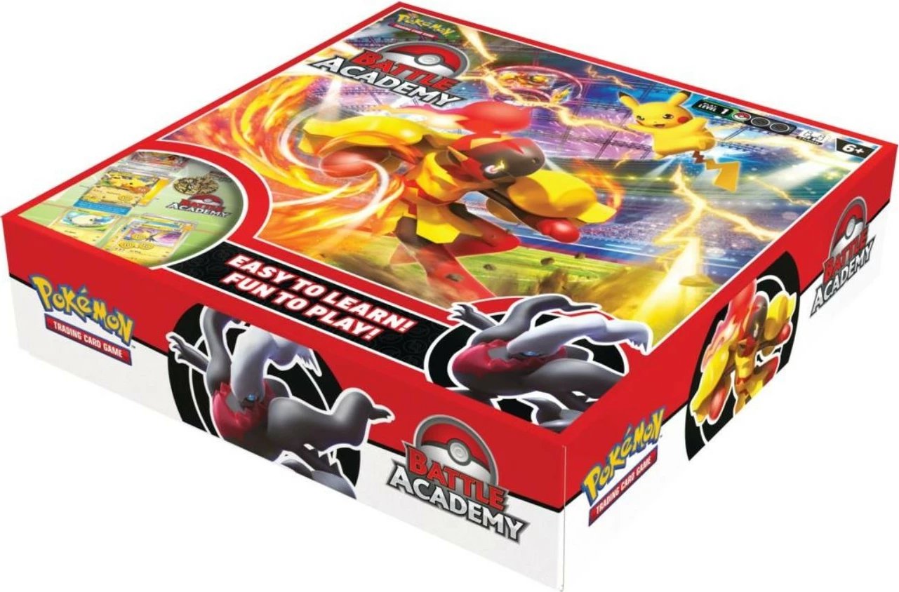 Set letra koleksionuese Pokémon TCG Battle Academy 2024, 3 kuverta, për fëmijë, shumëngjyrësh