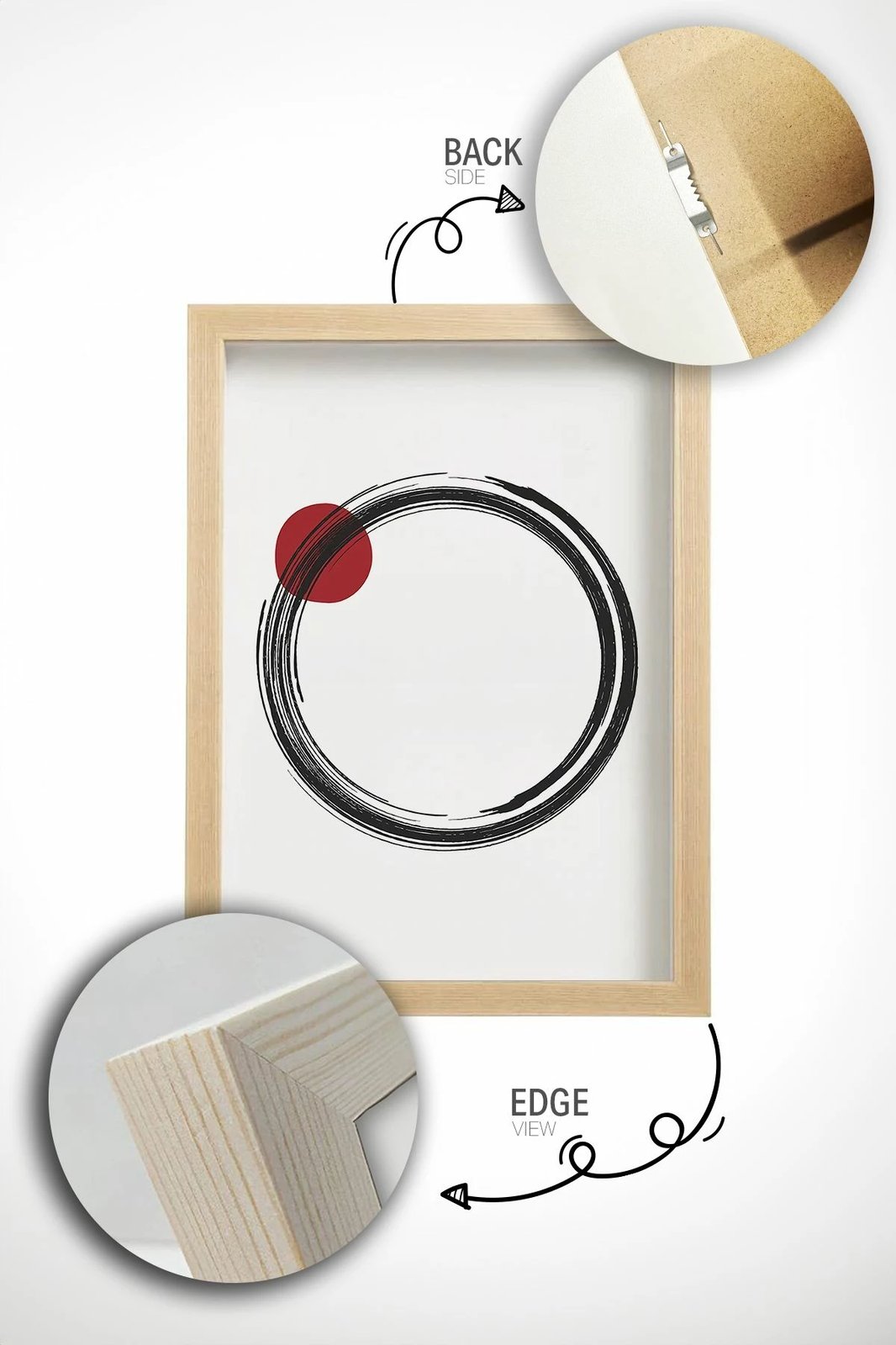 Pikturë dekorative me kornizë (3 copë), Wallity, Ersydata5-5070