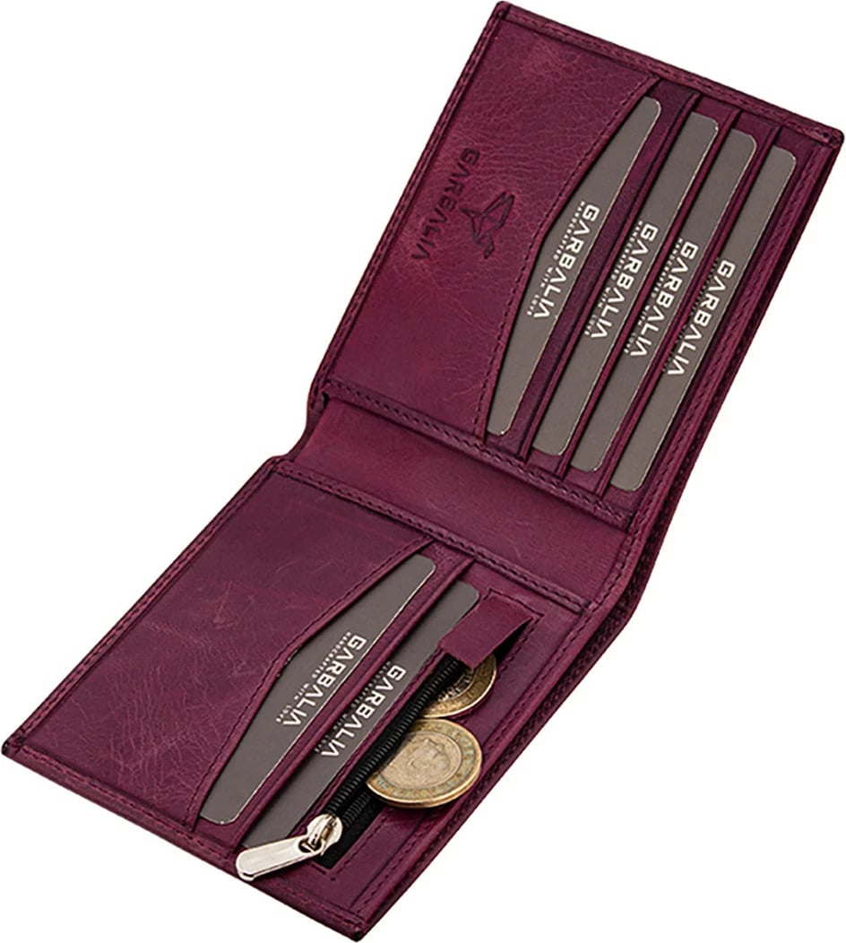 Portofol për burra, ngjyrë e kuqe claret, Zoozie Bags, Delhi