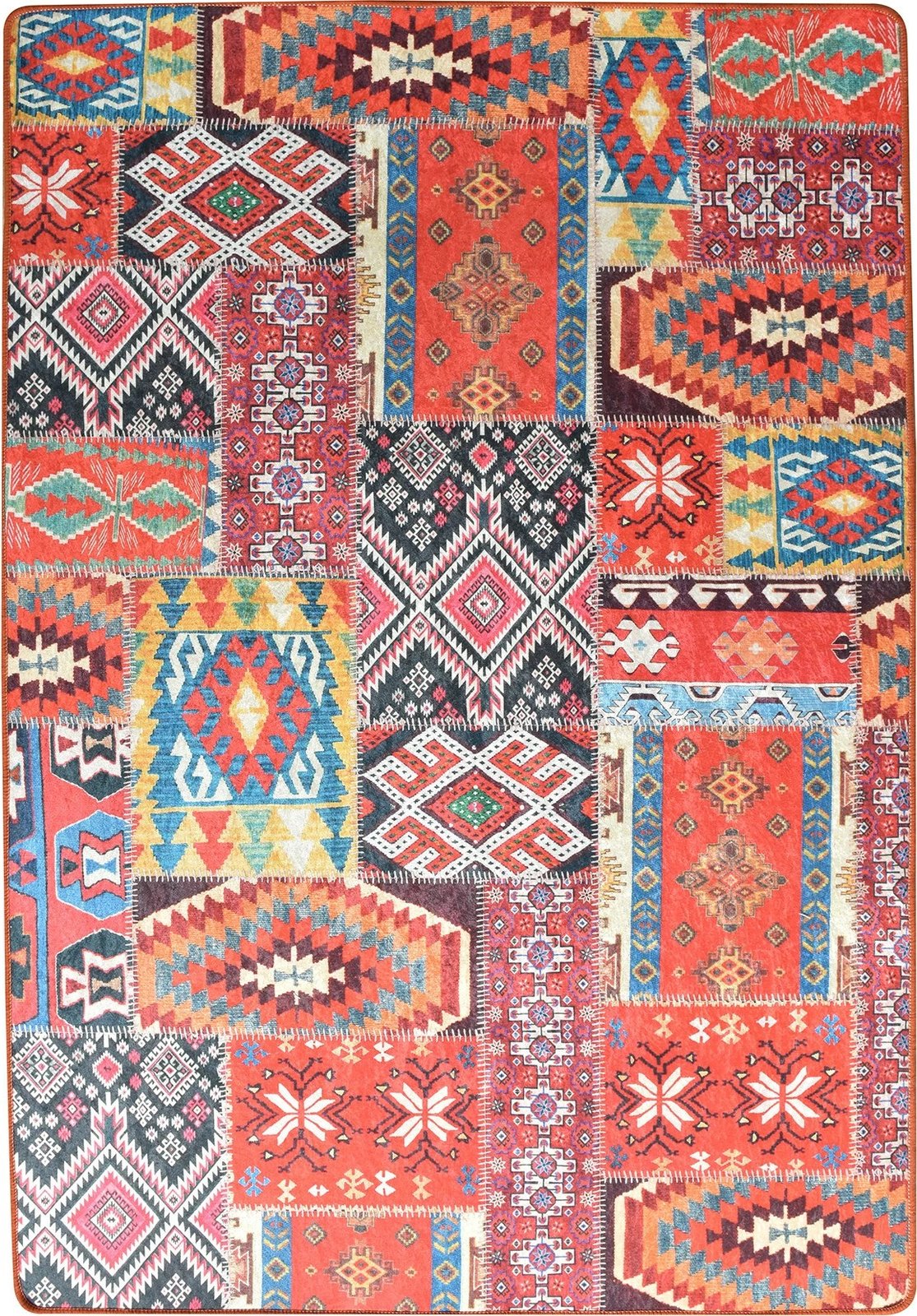 Qilim patchwork Conceptum Hypnose, shumëngjyrësh, 160x230cm