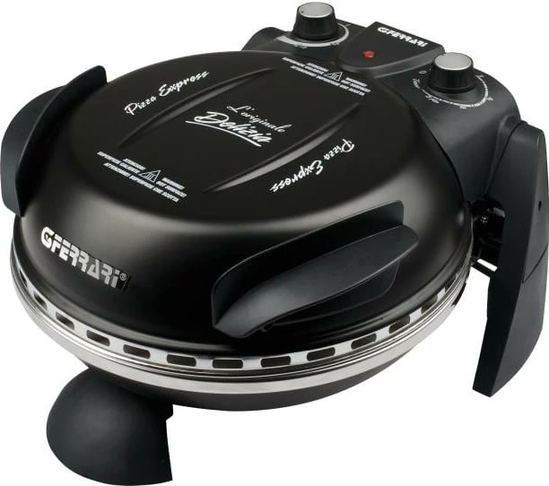 Mini furrë elektrike për pica, G3 Ferrari, PizzaOven Express Delizia G1000610, dimensione 365x400x245 mm, e zezë