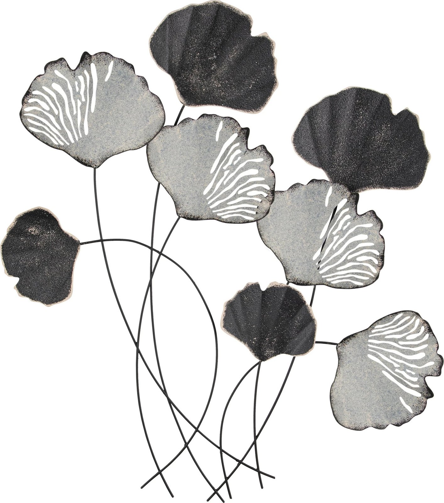 Aksesor dekorativ metalik për mur, Wallity Vuzuh 2, shumëngjyrësh, 76x5x70cm