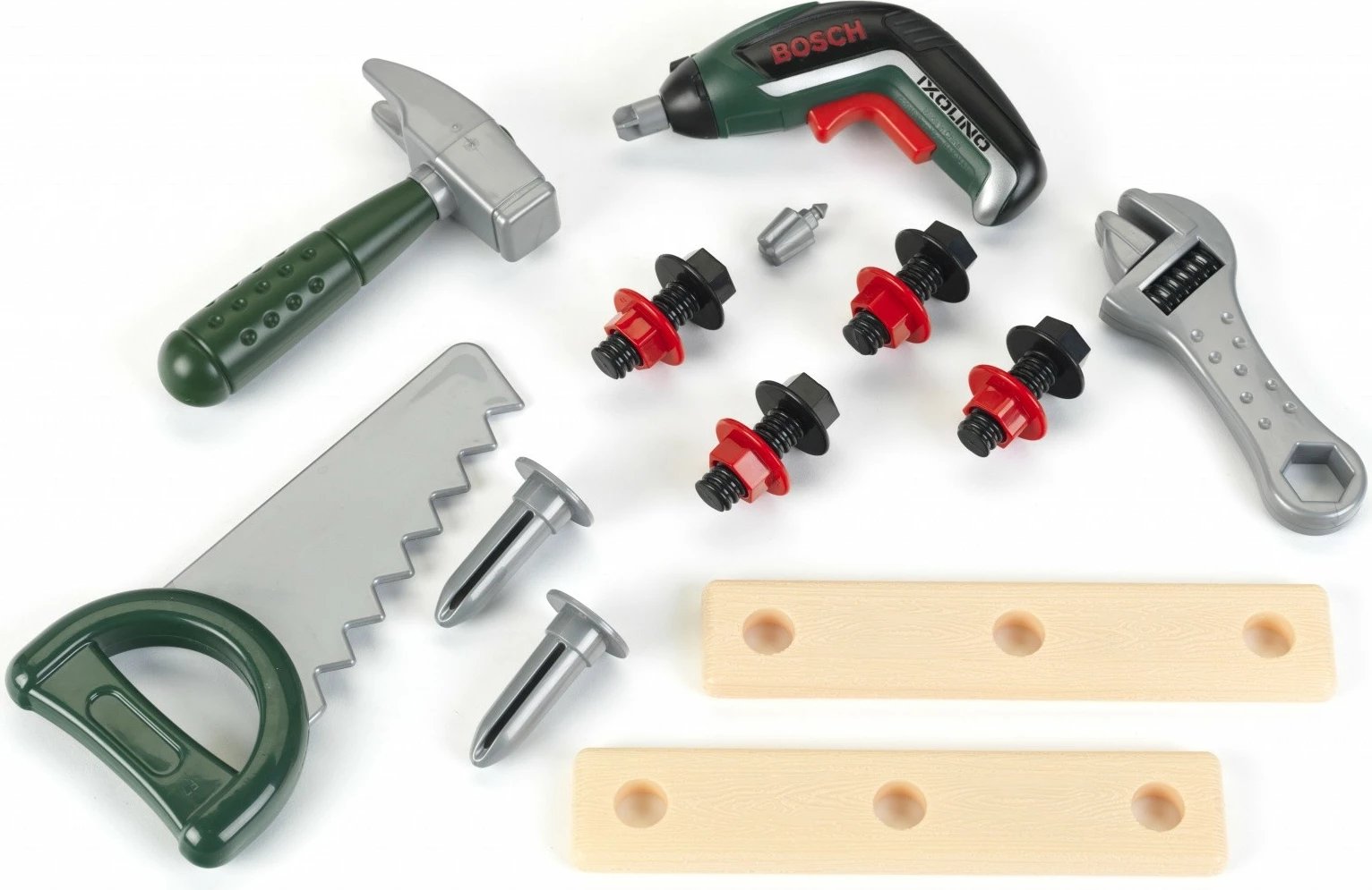 Set lodrash kuti veglash Klein Bosch Ixolino II, për djem, Gri/E gjelbër/E verdhë Set lodrash kuti veglash Klein Bosch Ixolino II, për djem, Gri/E gjelbër/E verdhë