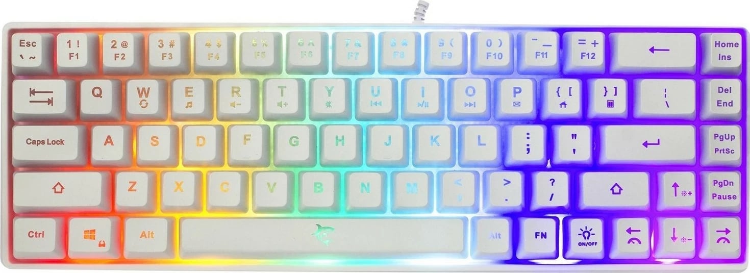 Tastierë gaming White Shark Ronin GK-2201, RGB, USB, e bardhë