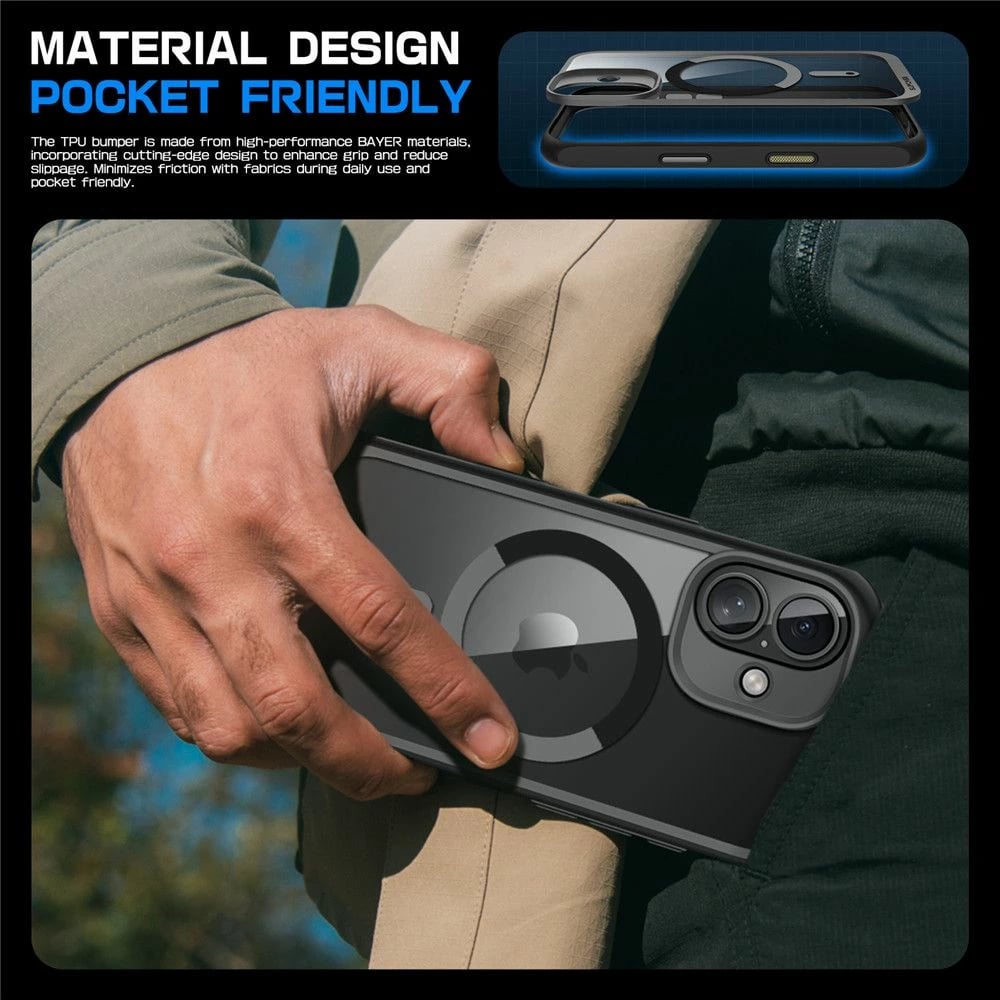 Mbështjellës Supcase UB Mag për iPhone 15 Pro Max, MagSafe, i zi