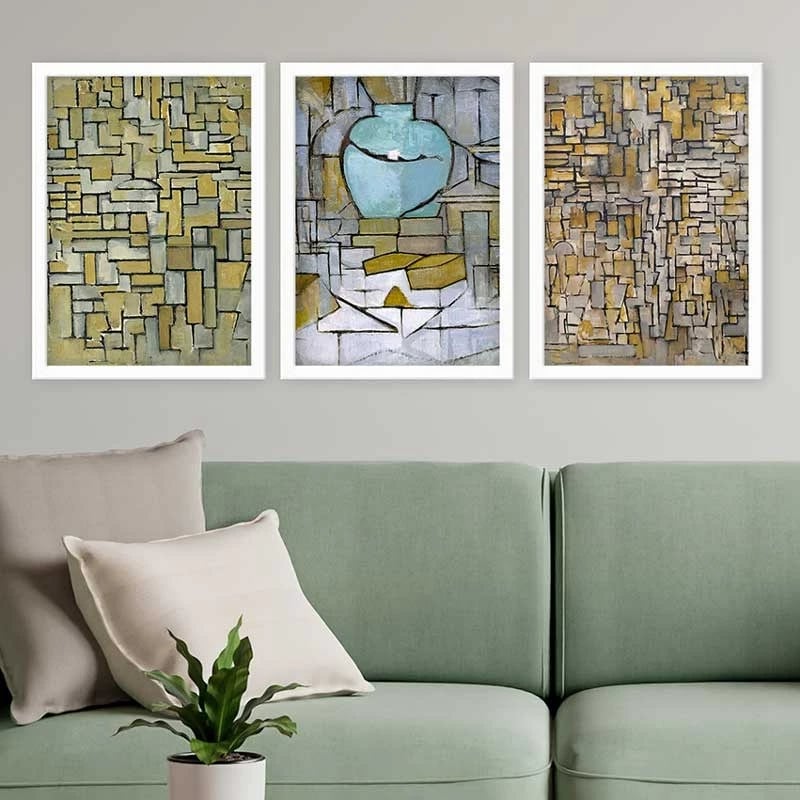 Pikturë dekorative me kornizë (3 copë), Wallity, 3BC_UN3894486_3545