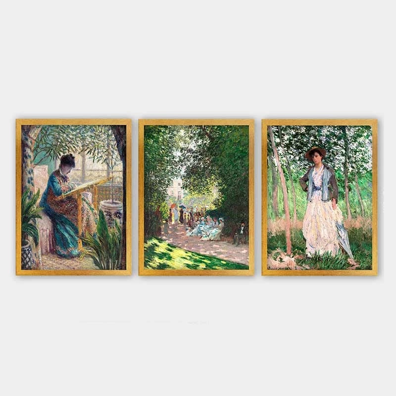 Pikturë dekorative me kornizë (3 copë), Wallity, 3AC_UN547270_5575