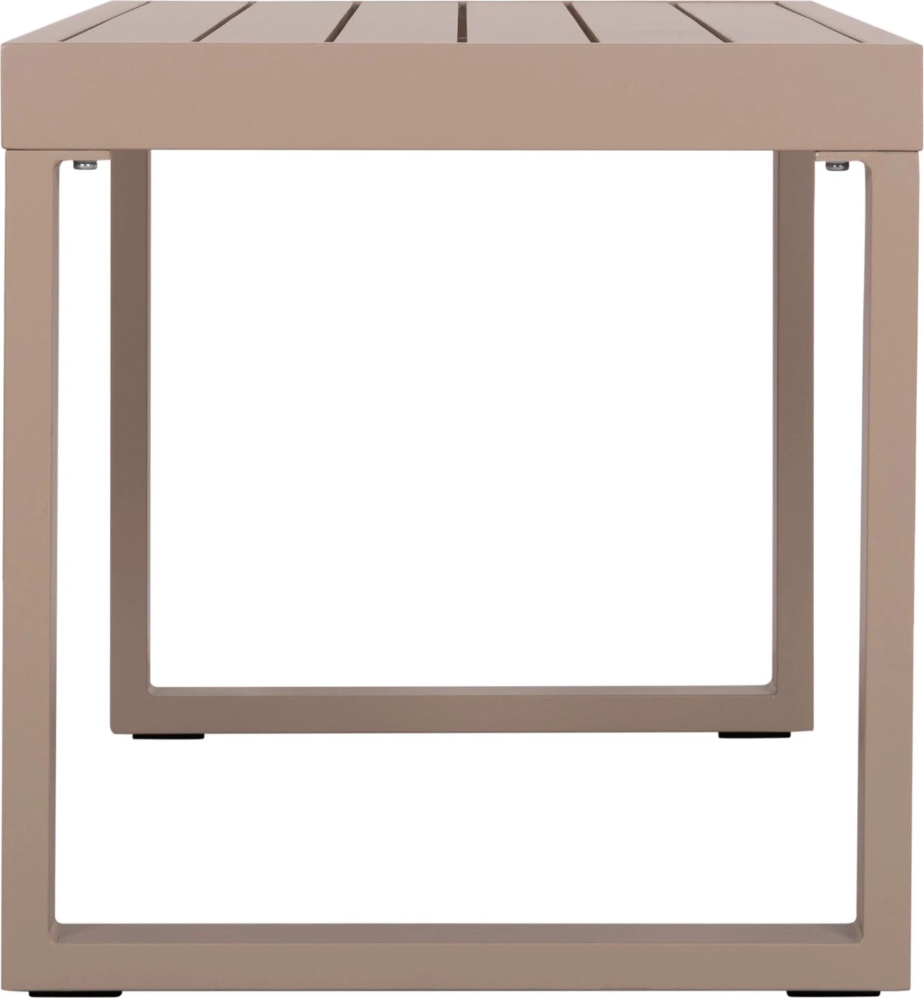 Tavolinë anësore për shezlong, alumin, ngjyrë kapuçino, SENTRY FH6275.04, 87x43.5x45cm