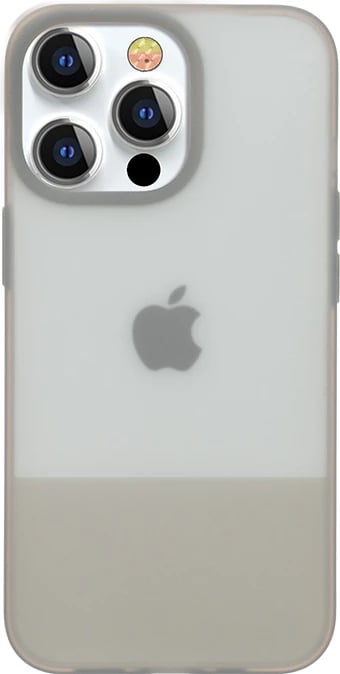 Mbështjellës Kingxbar Plain Series për iPhone 13, silikon, Gri