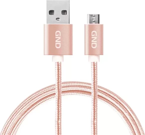 Kabllo Usb GND GNDUSBAC200MM06 (Pembe, 2m)