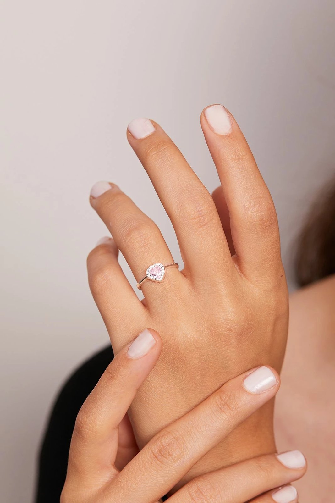 Unazë argjendi, ngjyrë rozë, Elika Silver, ELKAB92277Pembe