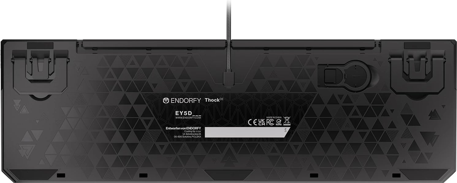 Tastierë mekanike Endorfy Thock, Kailh Red, RGB, QWERTZ, e zezë