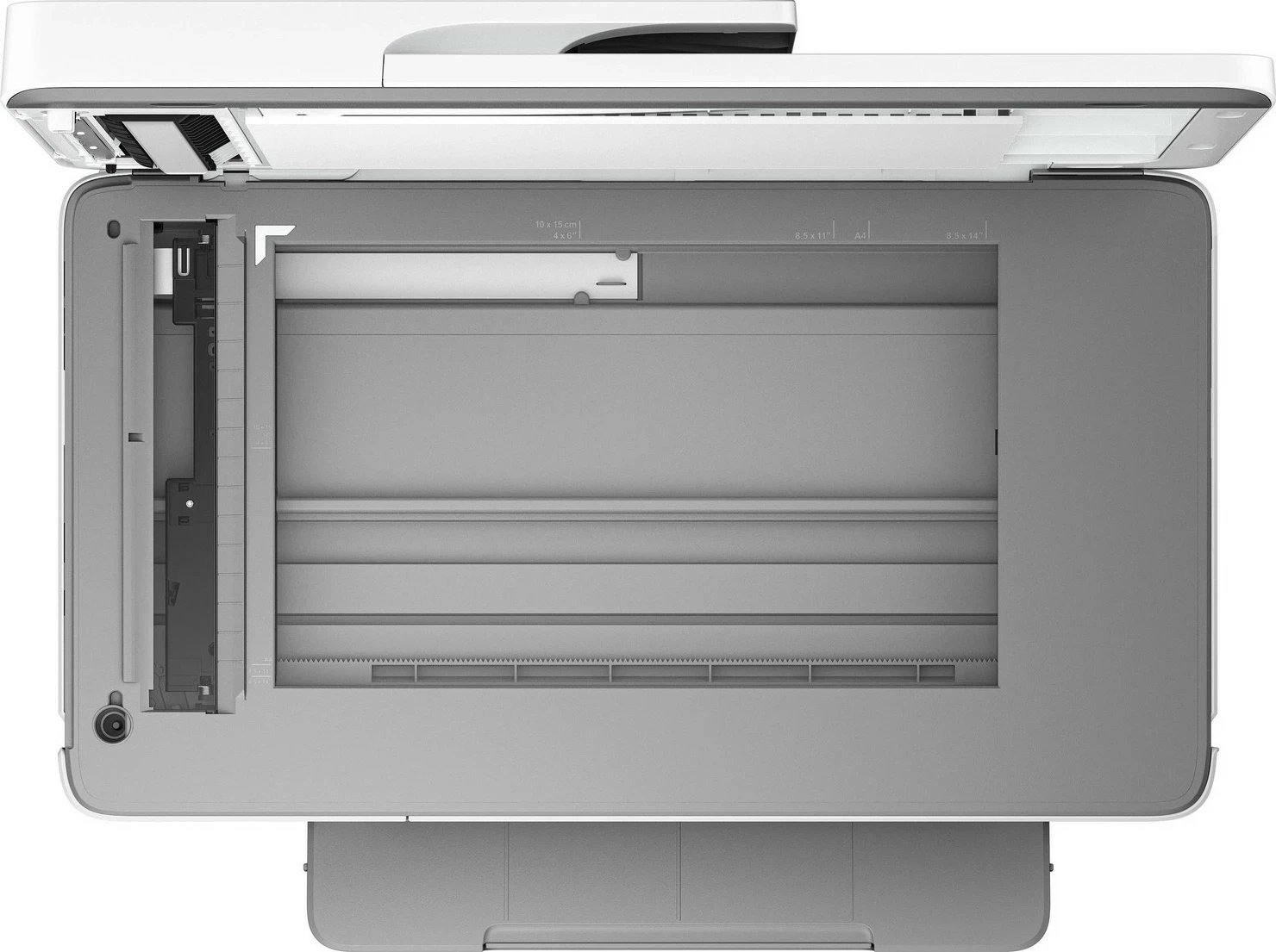 Printer HP OfficeJet Pro 9720e, WiFi, A3, Duplex, AirPrint, Instant Ink, HP+, bardhë-gri