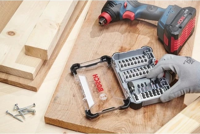 Set bitash Bosch 2 608 522 326, 7 copë, Phillips, Pozidriv, Torx, Çelik