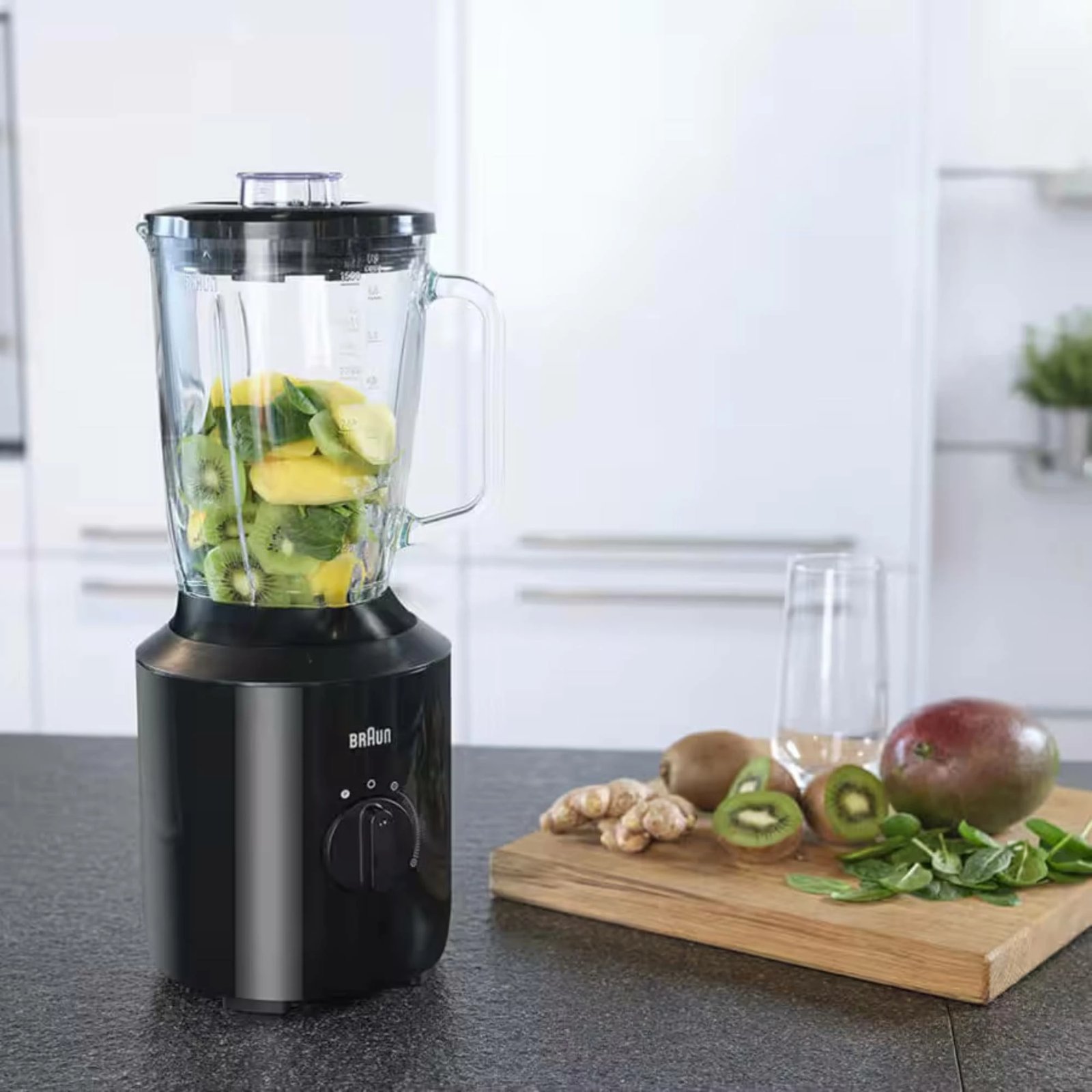 Blender, Braun JB3100BK, 2 L, 800 W, i zi