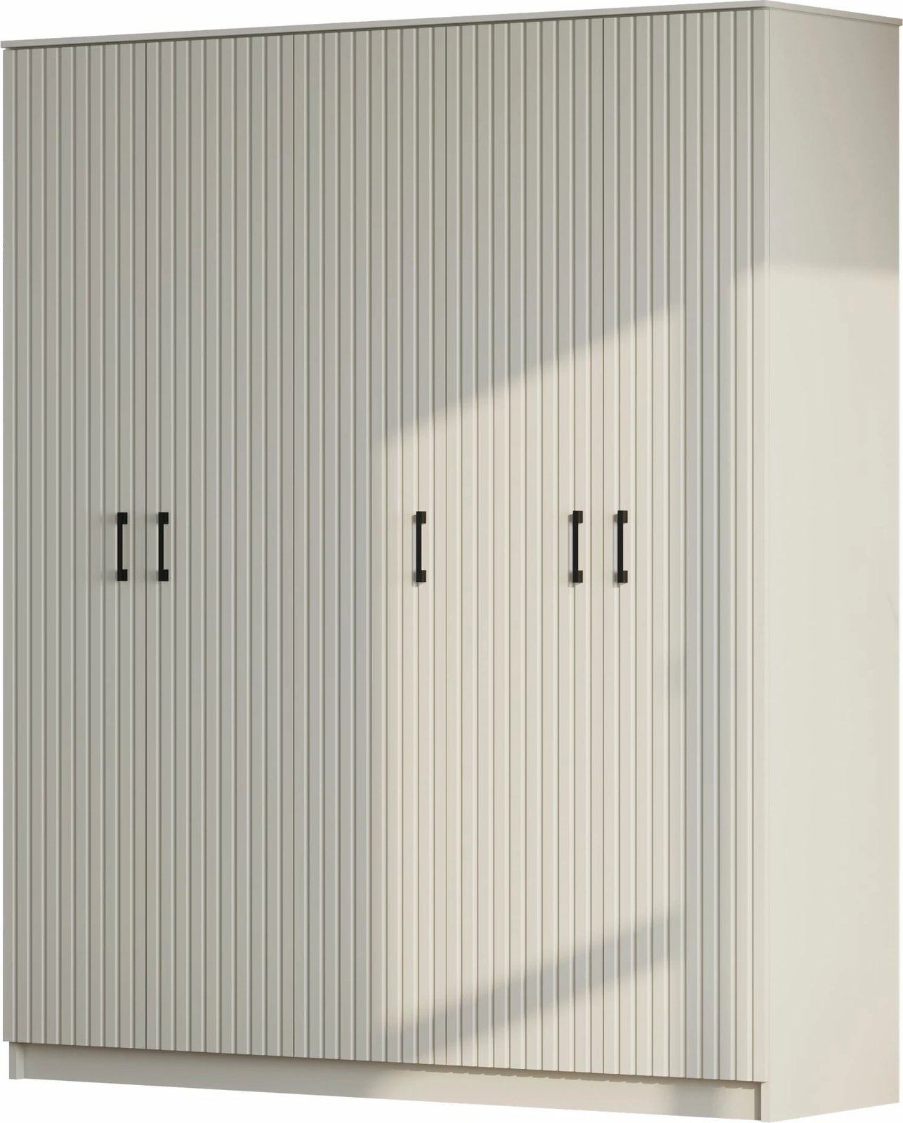 Dollap garderobe Skye Decor, ngjyrë e bardhë matte, RB-185-04