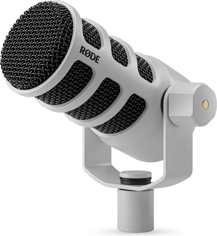 Mikrofon dinamik RODE PodMic USB, për podcasting, Bardhë