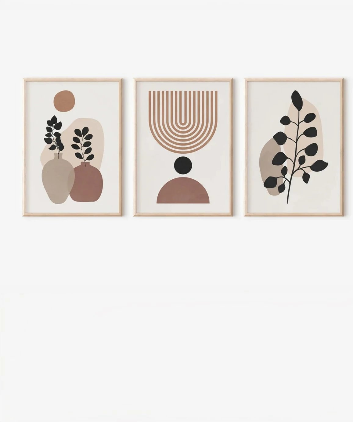 Pikturë dekorative me kornizë (3 copë), Wallity, 3Dartsohoset60