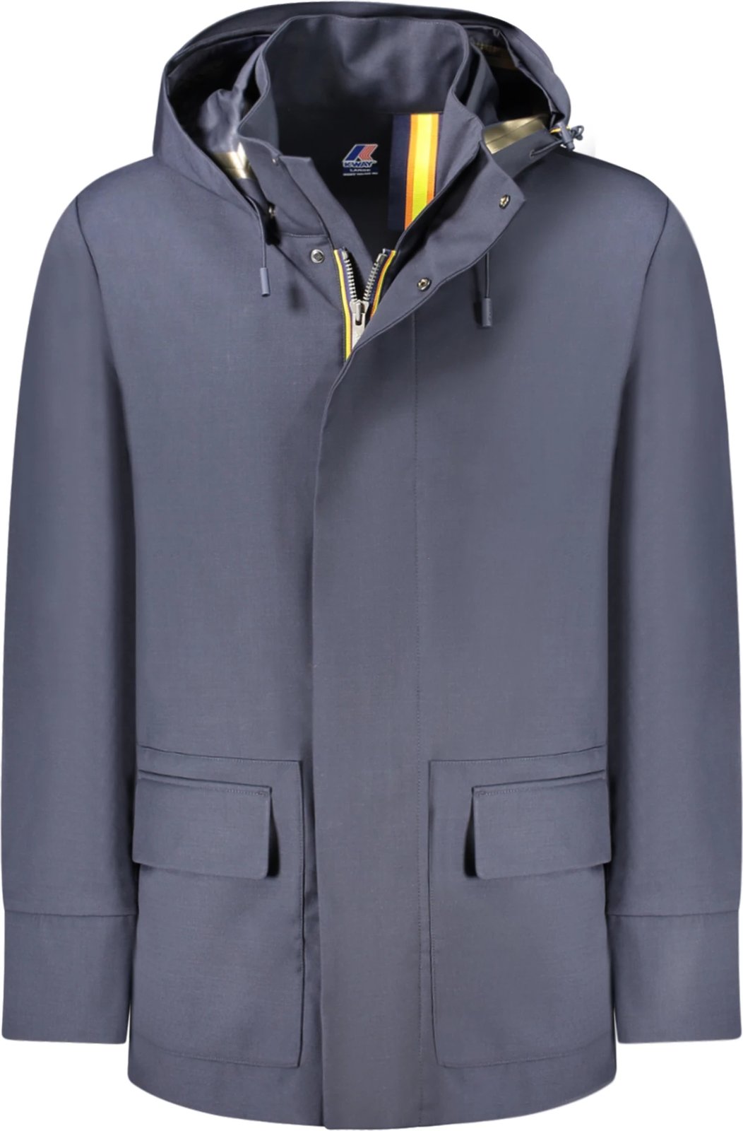 Trenchcoat për meshkuj K-WAY, blu