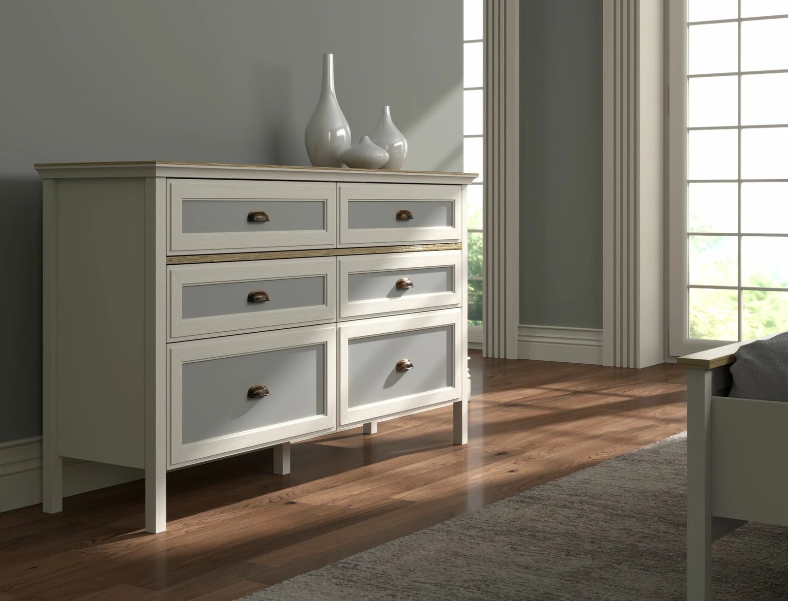 Komodë Skye Decor, FRN-21014, krem, lis, gri