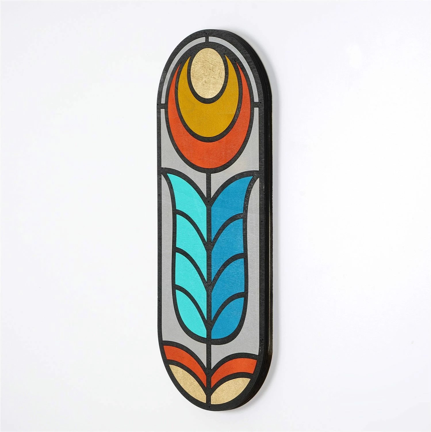 Aksesor dekorativ prej druri për mur, Wallity, ART060