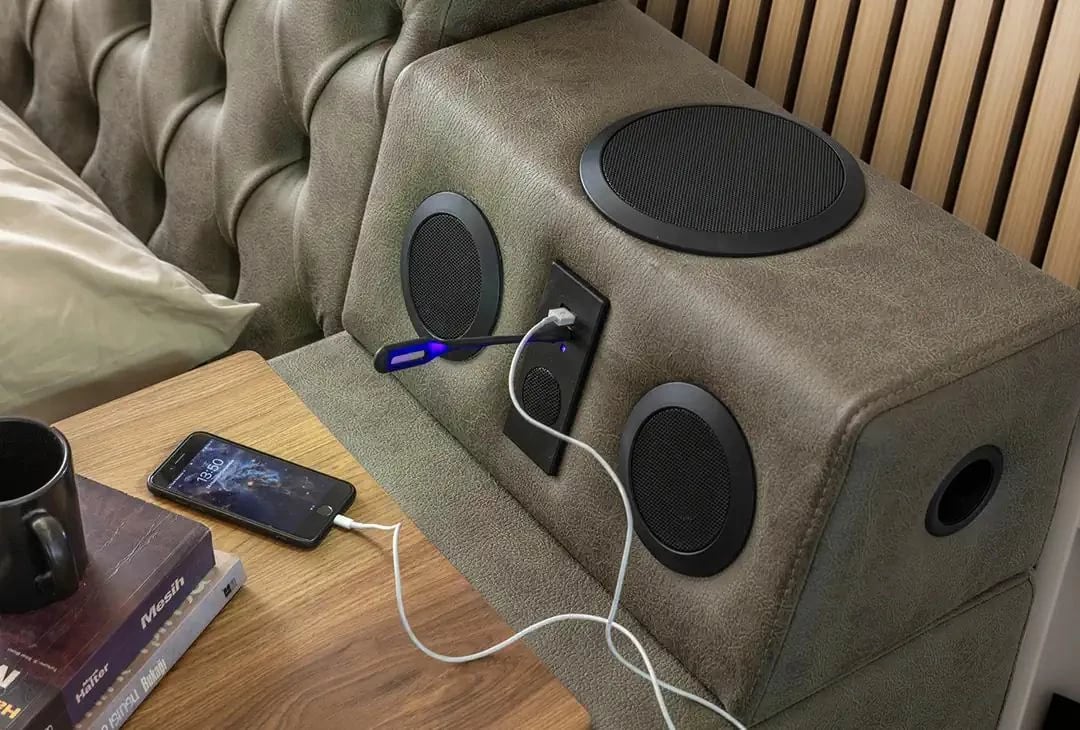 Krevat dopio Skye Decor, Dorwatch Smart, ngjyrë kafe