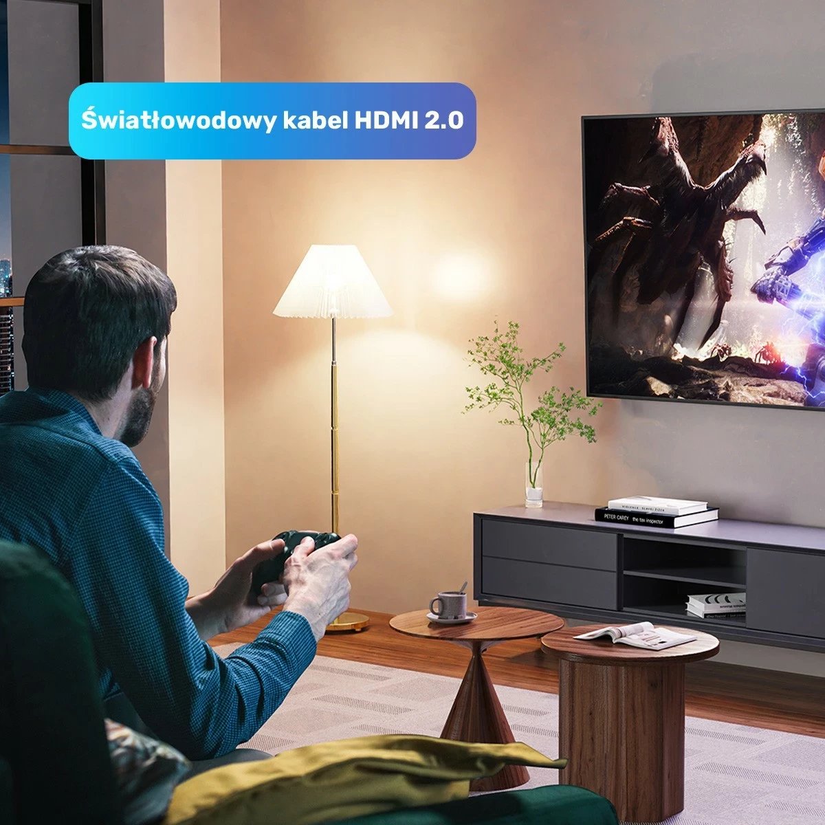 Kabel HDMI optik Unitek 2.0, 12m, 4K 60Hz, i zi