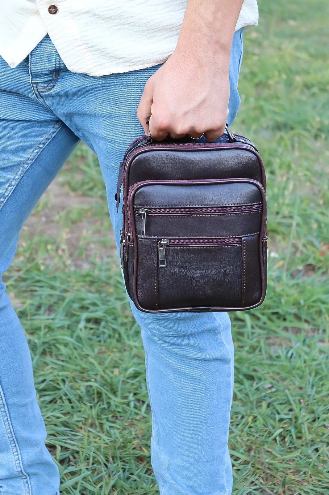 Çantë krahu Zoozie Bags, HDYKSEVOC0001, ngjyrë kafe
