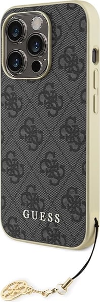 Mbështjellës Guess GUHCP15LGF4GGR për iPhone 15 Pro 6.1", 4G Charms Collection, Gri Mbështjellës Guess GUHCP15LGF4GGR për iPhone 15 Pro 6.1", 4G Charms Collection, Gri
