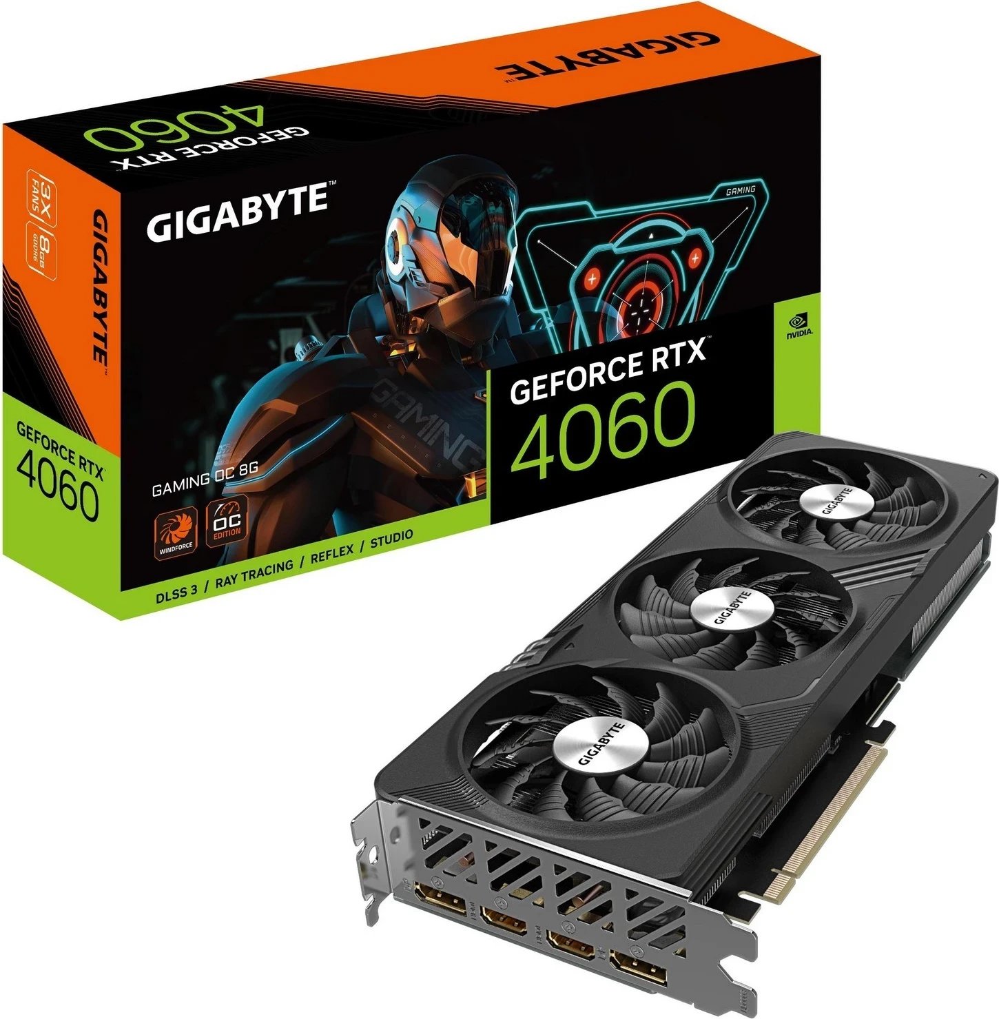 Kartë grafike Gigabyte GeForce RTX 4060 Gaming,  DLSS 3, 17000MHz, 8GB GDDR6