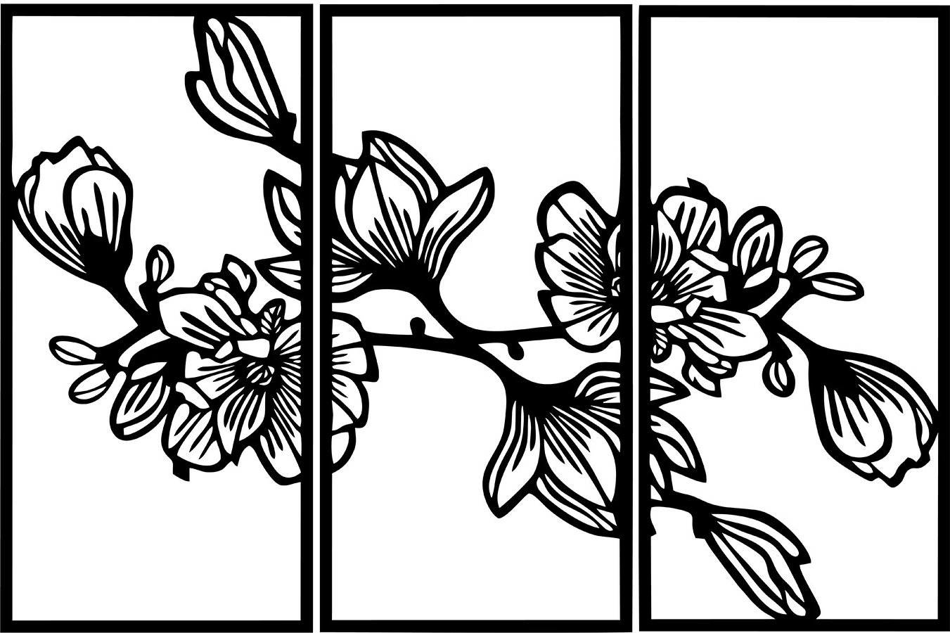 Aksesor dekorativ metalik për mur, Wallity, Utopya, ngjyrë e zezë, 98x65cm