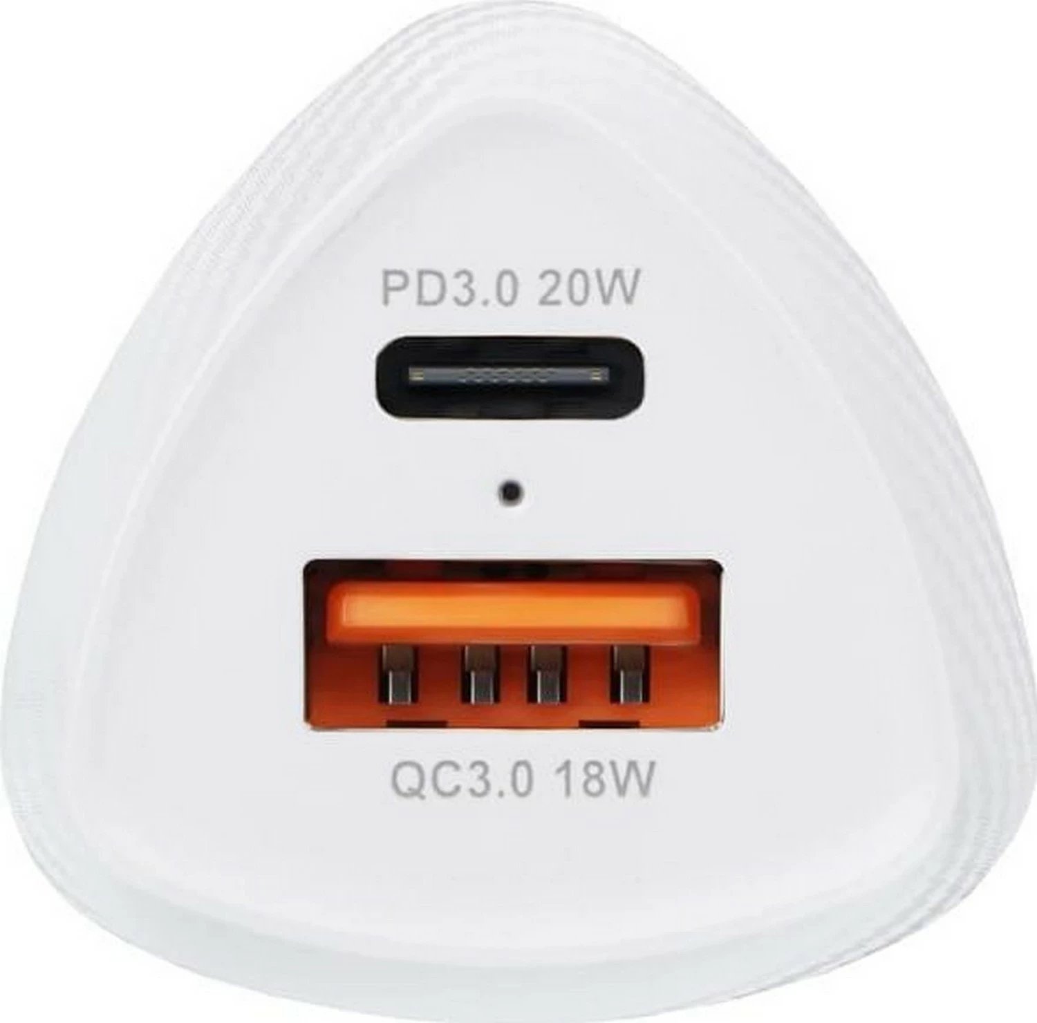 Karikues veture Forcell F-Energy Carbon CC50-1A1C, 38W, 1x USB-C, 1x USB-A, i bardhë