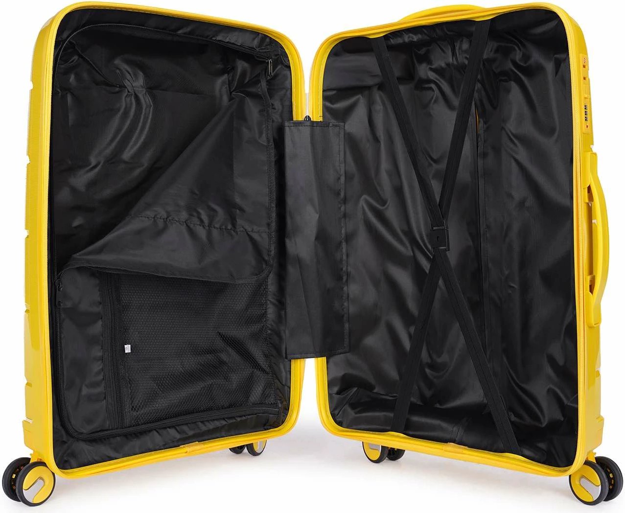 Valixhe udhëtimi e verdhë, mesatare, Zoozie Bags Wexta Wx-PP710