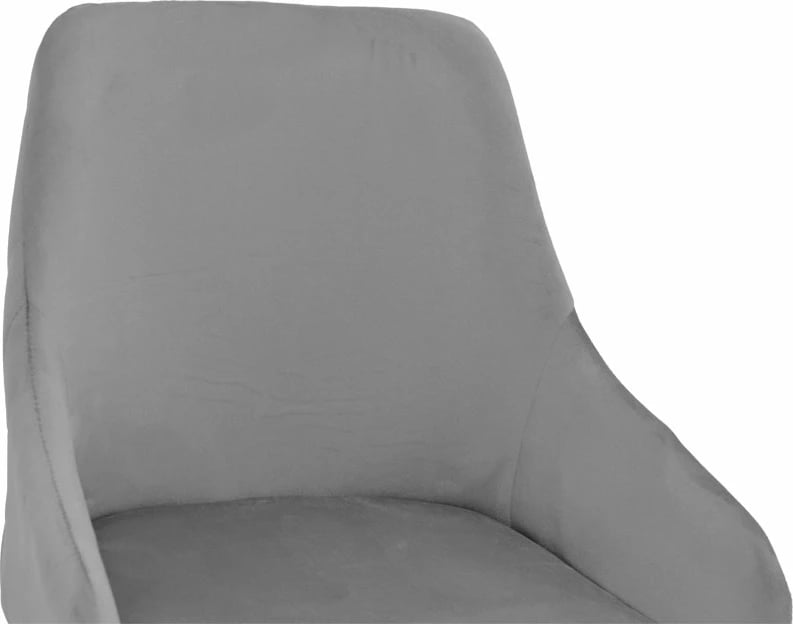 Karrige për bar Lithe metal ngjyrë ari këmbë të zeza-velur gri 47x44x98cm