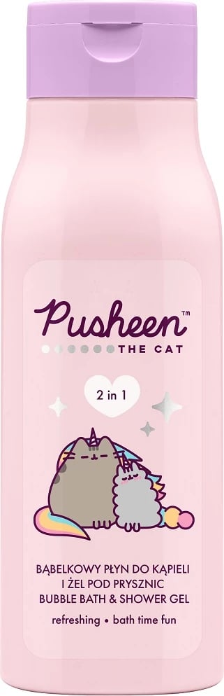 Xhel dushi & banjë me flluska Pusheen për fëmijë 400ml