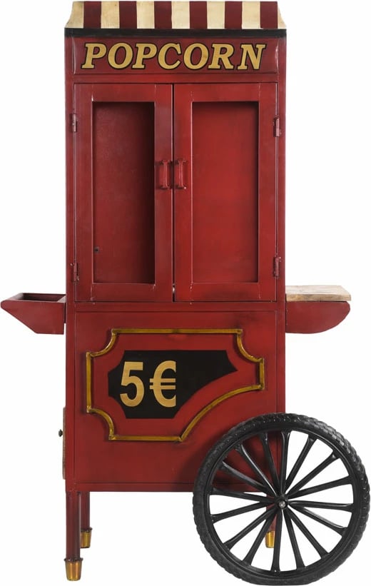 Konsolë për kokoshka, e kuqe-krem, 100x46x160 cm