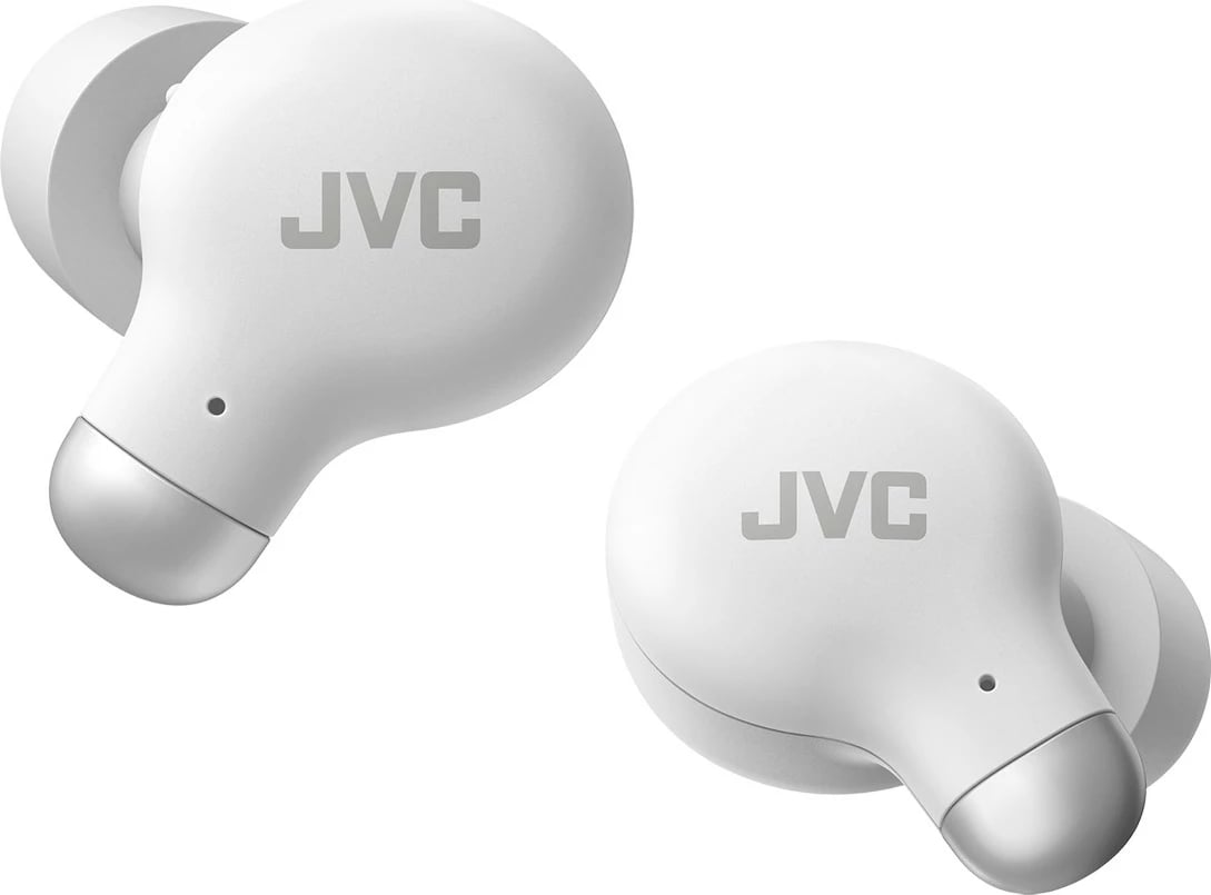 Kufje wireless JVC HA-A25T, in-ear, me memory foam, mikrofon, Bardhë