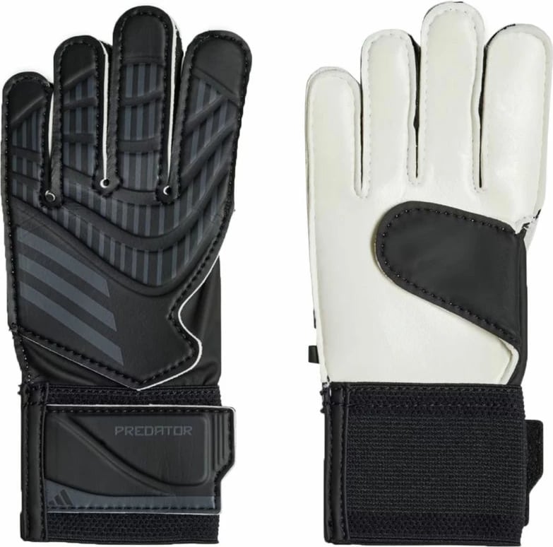 Doreza portieri për fëmijë adidas Predator Training Jr, të bardha dhe të zeza