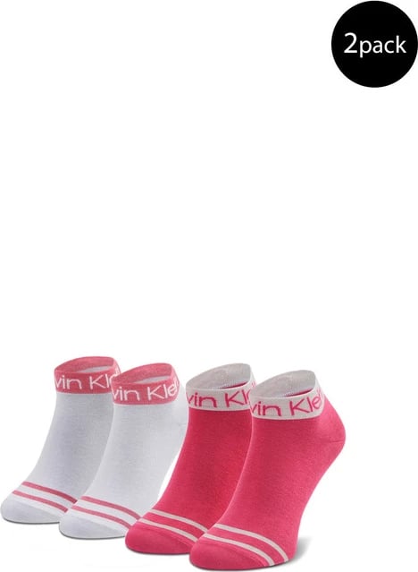 Çorape për femra Calvin Klein, të bardha / rozë