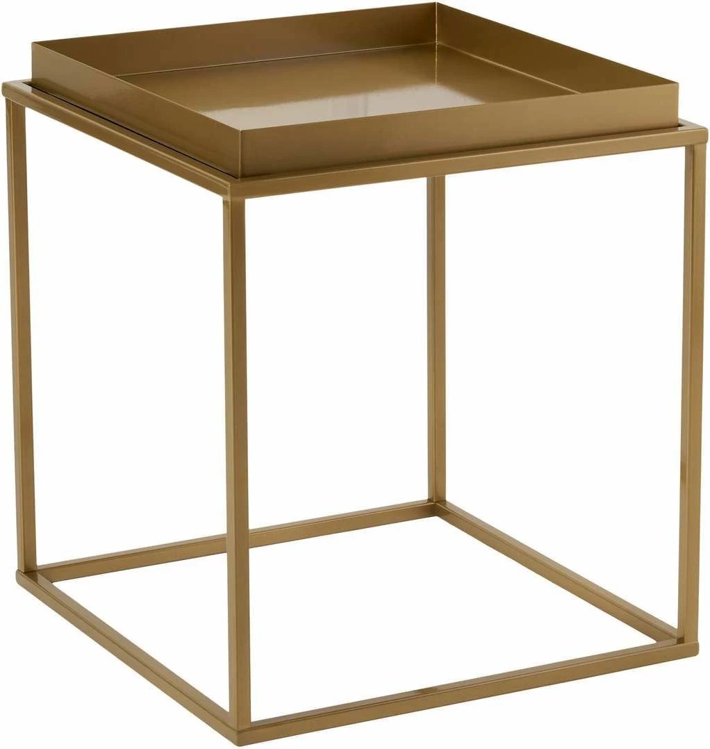 Tavolinë kafeje metalike, ngjyrë ari, Skye Decor, SHB-018-A