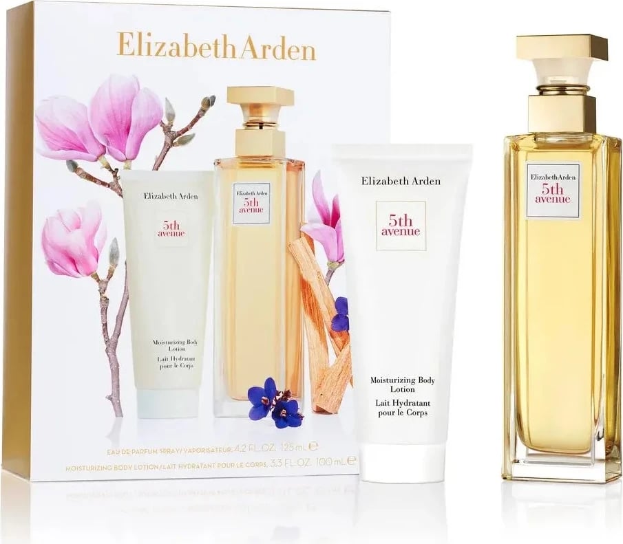 Eau de Parfum për femra Elizabeth Arden 5th Avenue set me locion trupi