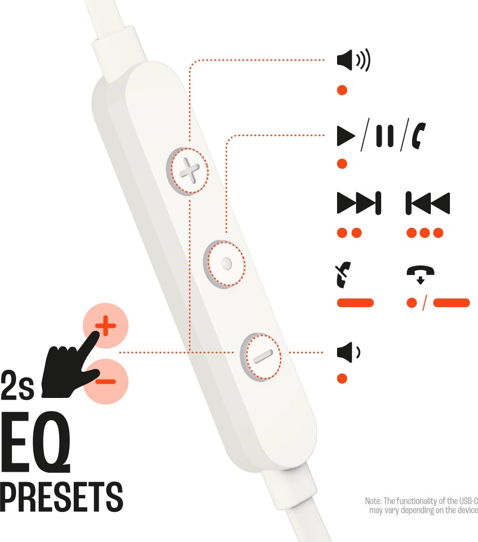 Kufje Me Kabëll JBL TUNE 305 C USB-C