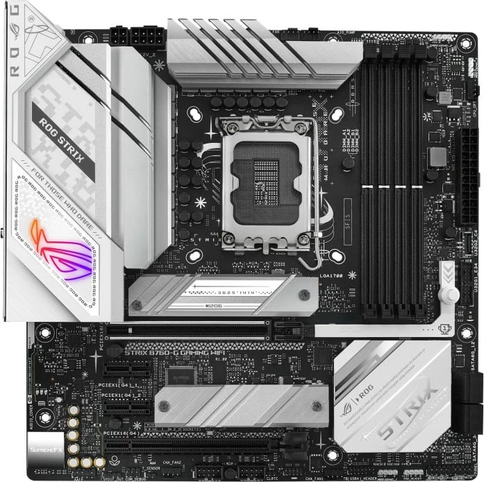 Pllakë amë ASUS ROG STRIX B760-G GAMING WIFI, Intel, LGA 1700, DDR5, 192 GB