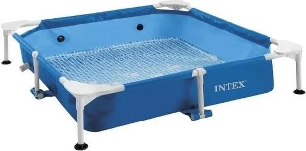 Pishinë kornizë për qen Intex 250209, katrore me pompë, blu