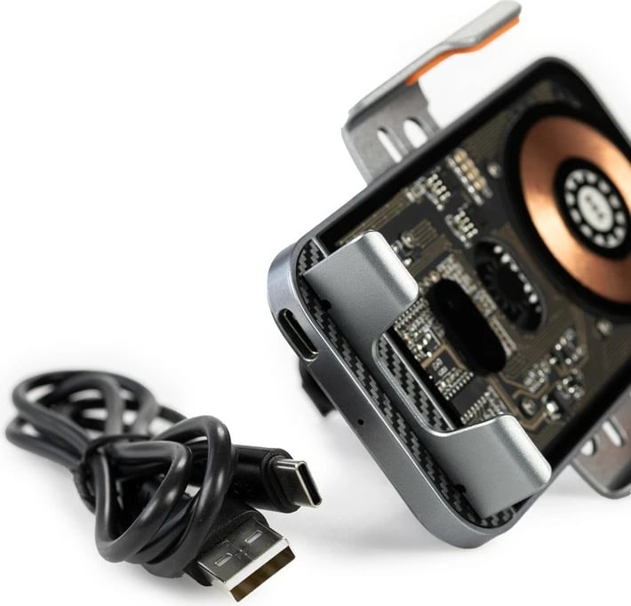 Mbajtës automatik për veturë WEKOME WP-U204 me karikim wireless 15W, i zi