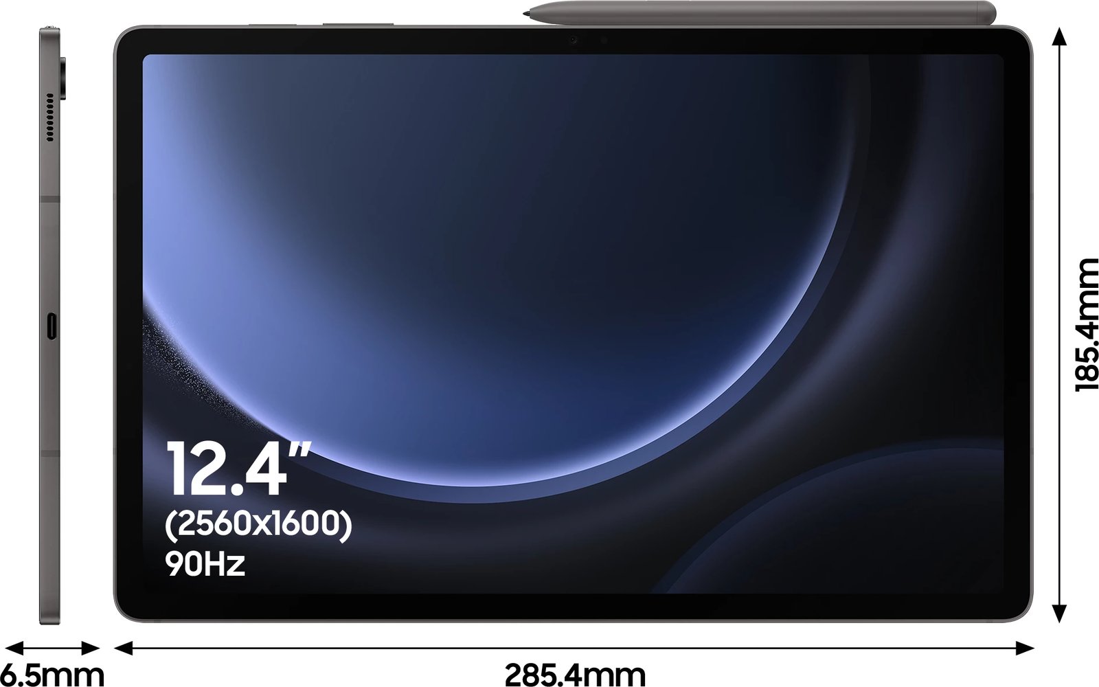 Tablet Samsung Galaxy Tab S9 FE Plus SM-X610 8+128GB WiFi 12.4" Gri
