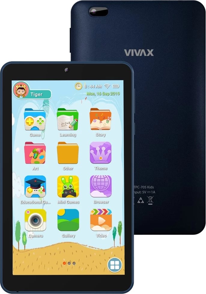 TABLET VIVAX TPC-705 KIDS | 7" QUAD QORE 1/16GB 2100MAH