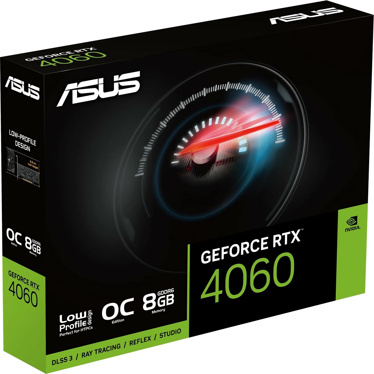 Kartelë grafike ASUS RTX4060-O8G-LP-BRK, GeForce RTX 4060, 8 GB, GDDR6, PCI Express 4.0, e zezë