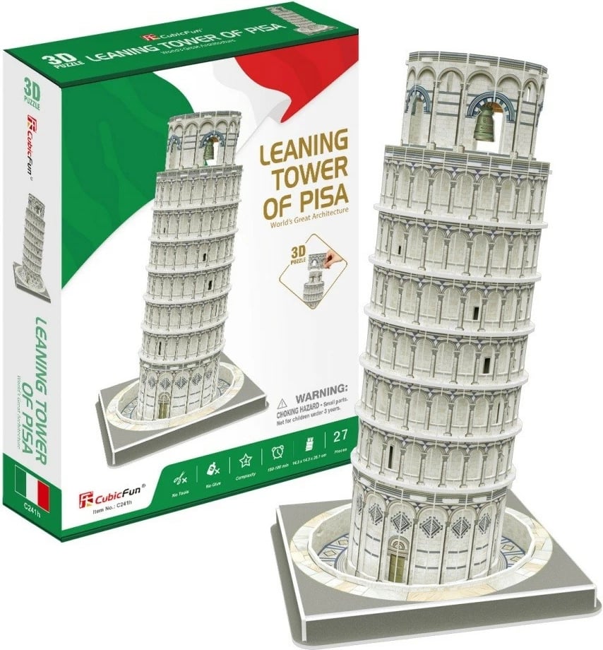 Puzzle 3D Cubic Fun Kulla e Pizës, 27 pjesë